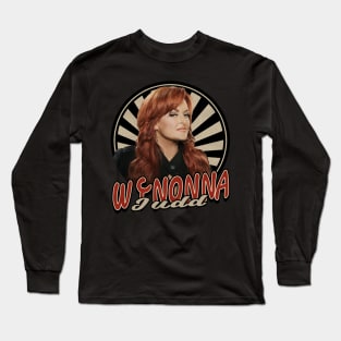 Vintage Circle Wynonna Judd Long Sleeve T-Shirt